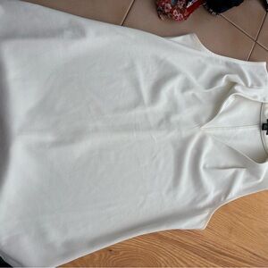 Ann Taylor Cream Sleeveless Top